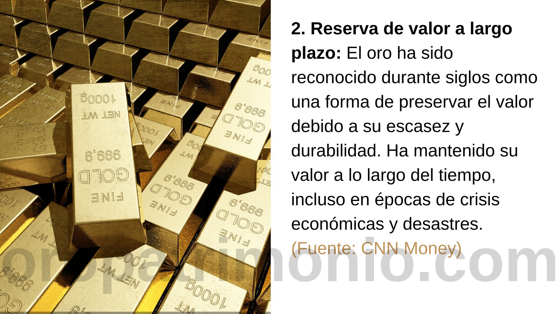 Reserva de valor a largo plazo