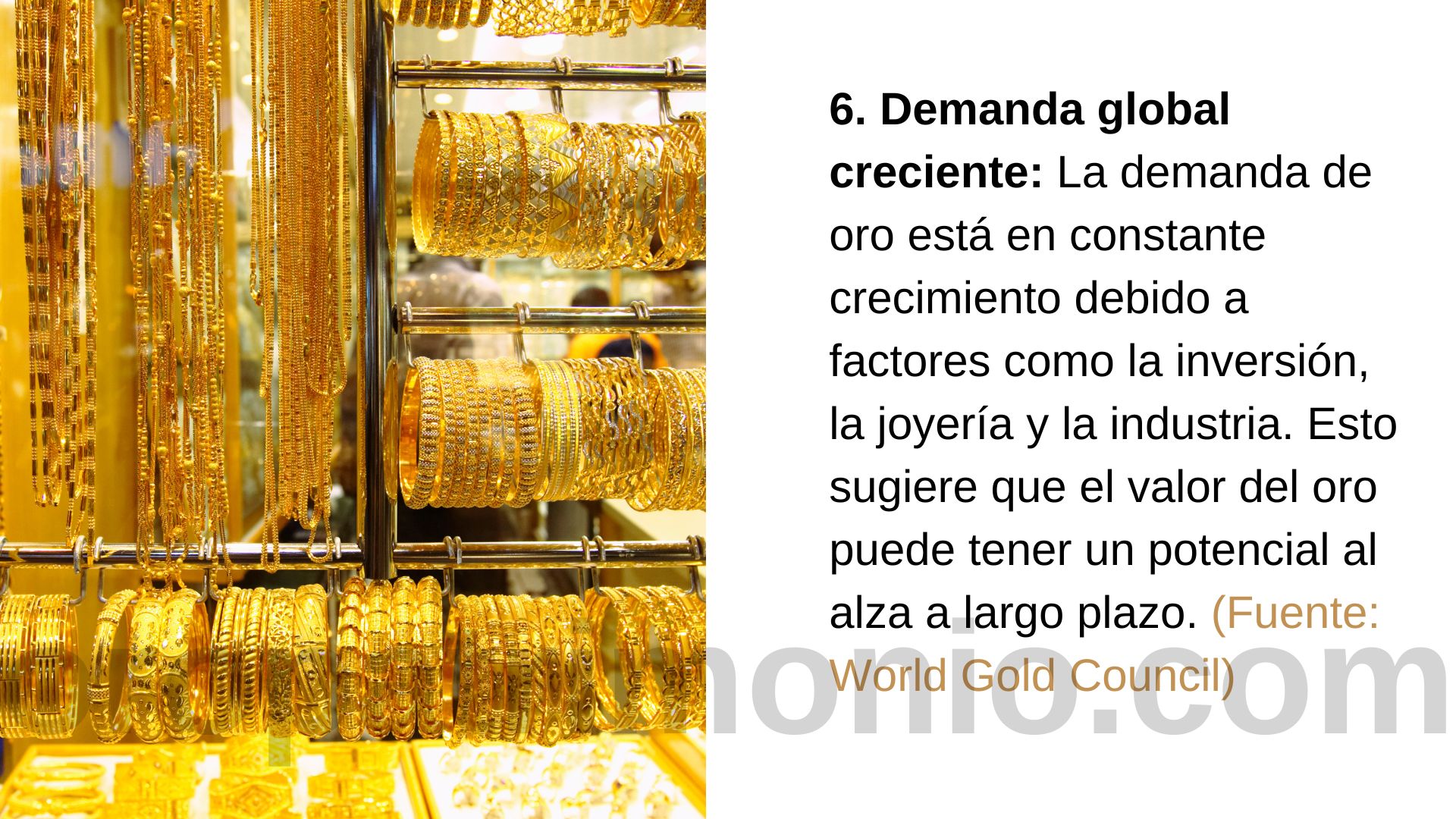 Demanda global creciente